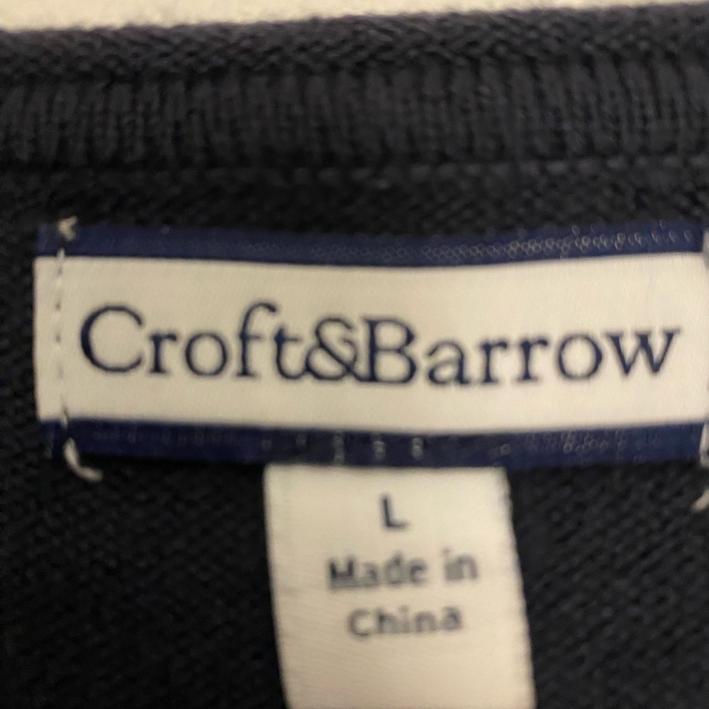 Croft and Barrow Argyle Sweater Medium - Picture 3 of 6